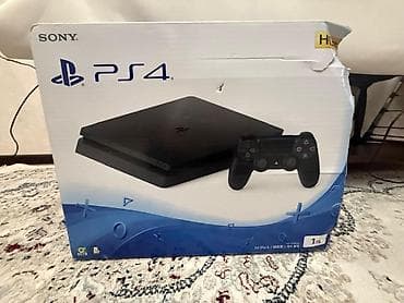Sony PlayStation 4 Slim, 1 ТБ (Jet Black) Комплектация: - Консоль PS4