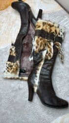 обувь для охоты: Сапоги на невысоком каблуке.(Италия)36/37размер - Материал верха — 5