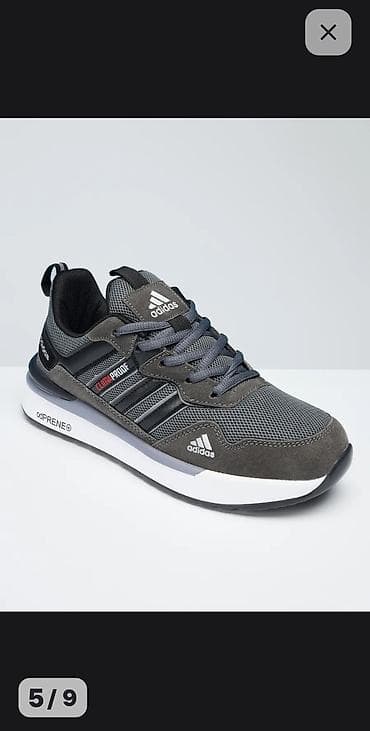 Мырзалардын бут кийими: Эркектердин кроссовкасы, 41, 41.5, 42, Adidas, Жаңы, түсү - Боз, Өзү алып кетүү — 3