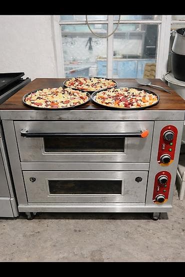 Печь для пиццы, двухкамерная, электрическая - Корпус из нержавеющей