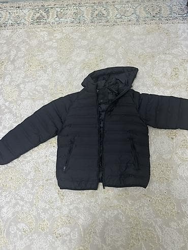 квадрик детский бензиновый: Пуховик ZARA с капюшоном, черный. Куртка не носилась новая!!! Продам — 3