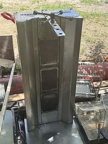 пресс гриль: Газовый гриль-шаурма (вертикальный гриль/аппарат для шаурмы, кебаба) — 1