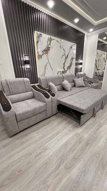 third edition solution: Комплект мягкой мебели, Новый, В рассрочку, Бесплатная доставка, цвет - Серый — 3