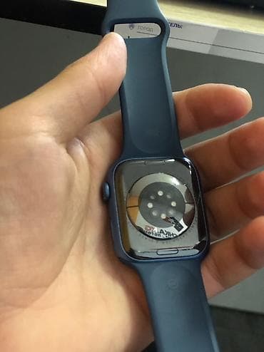 apple watch 5 бу: Apple Watch, алюминиевый корпус 45 мм, цвет синий (Midnight/Blue) — 2