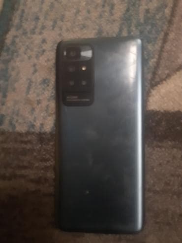 iphone mobile: Redmi, Redmi Note 10, Б/у, 128 ГБ, цвет - Черный, 2 SIM — 2