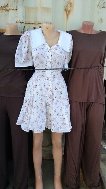 Повседневное платье, Лето, Короткая модель, S