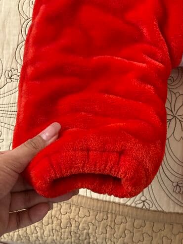 детская одежда для девочек и мальчиков: Боди, цвет - Красный, Б/у — 8