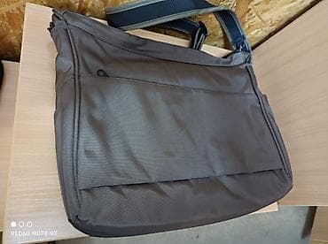 Ювелирные изделия: Сумка через плечо (мессенджер), темно‑серая - Формат: горизонтальная — 1