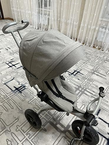 купить колесо для детской коляски: Детский трехколесный велосипед-коляска с родительской ручкой и — 1