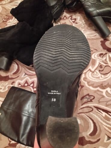 срочно продаю в связи с переездом: Итальянский сапоги еврозима 38 размер состояние отличное, один раз — 2