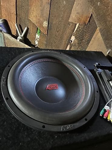 скупка автомат: Автомобильный аудиокомплект - Сабвуфер в закрытом корпусе с динамиком — 7