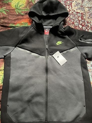 tech flecee: Nike Tech Fleece — комплект худи на молнии + джоггеры - Цвет — 1