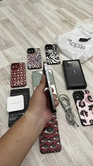 iphone 3: IPhone 13 Pro Max, Б/у, 1 ТБ, Matte Space Gray, Защитное стекло, Чехол, Кабель, 100 % — 3