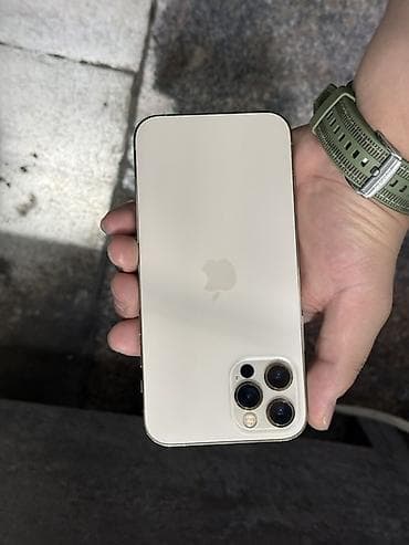 mini 4 pro: IPhone 12 Pro, Б/у, 256 ГБ, Золотой, Защитное стекло, Чехол, 86 % — 1