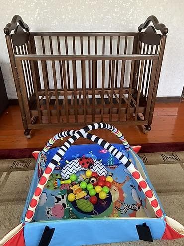 tech deck: Детская деревянная кроватка - Материал: массив дерева с покрытием под — 2