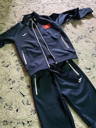 Спортивный костюм Joma (куртка на молнии + брюки), темно‑синий. -