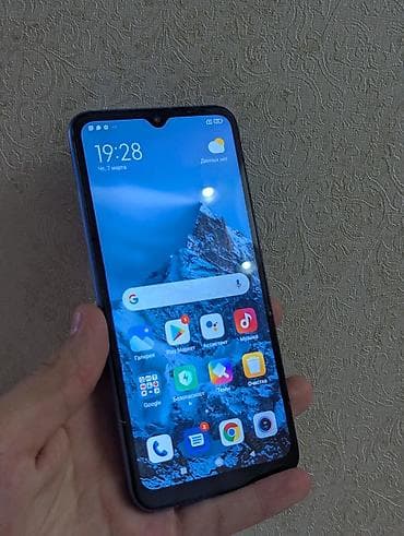 poco x7: Redmi, Redmi 10A, Б/у, 128 ГБ, цвет - Голубой, 2 SIM — 2