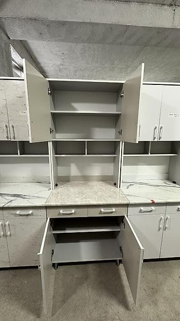 готовая кухня 2 метра купить: Кухонный гарнитур, Новый, цвет - Бежевый, ДСП, Бесплатная доставка — 10