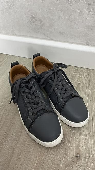 louboutin мужские: Мужские кроссовки, 41, Christian Louboutin, Б/у, цвет - Серый, Самовывоз — 2