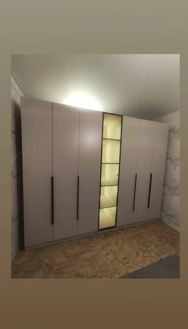 раздвижные шкафы: Купе шкаф, Жаңы, Күзгүсү менен, ЛДСП, Бөлүп төлөө менен — 1