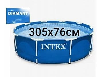 Бассейн каркасный Intex. Бесплатная доставка. Размер: 305 см диаметр