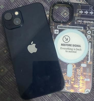 подключение воды: IPhone 13, Б/у, 128 ГБ, Midnight, Чехол, 86 % — 3