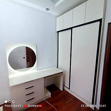Гарнитур современной мебели для спальни в едином минималистичном