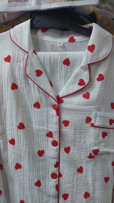 белая ночная сорочка: Пижама, Муслин, Турция, В полоску, С кружевом, Для невесты, XS, 2XL, 2XS — 2