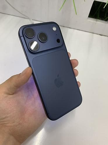 iphone 15й про: IPhone 17 Pro, Новый, 512 ГБ, Синий, Зарядное устройство, Защитное стекло, Чехол, 100 % — 1