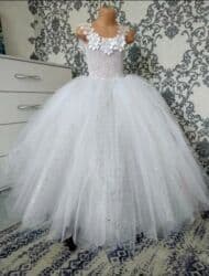 корабль игрушка: Детское платье, цвет - Белый, Новый — 22