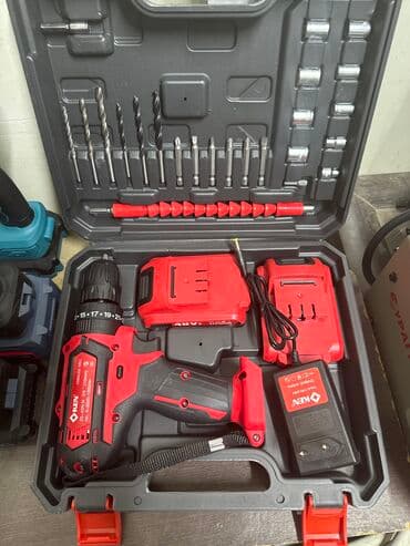 электроинструменты для дома: Шурупаверт Кен 48 вольт 2 аккумулятора Зарядка набор головок биты — 1