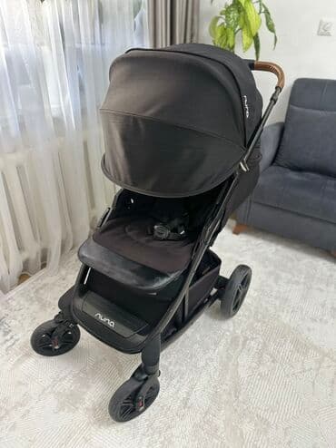 купить детский велосипед с ручкой от 1 года: Коляска, цвет - Черный — 3