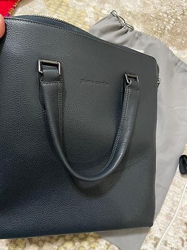 этно сумки бишкек: Мужская кожаная сумка 
от Pierre Cardin.
Новая — 4
