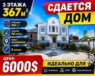 Дома: 367 м², 13 комнат, Филармония, Без подселения — 1