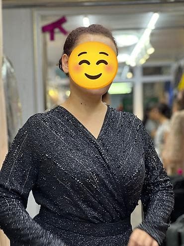 Вечернее платье, Русалка, Длинная модель, С рукавами, 2XL