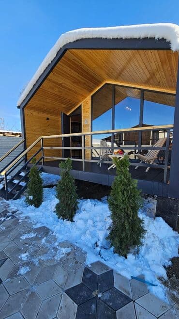 дом из сип панели: Уютный одноэтажный домик-шале с террасой - Архитектура: современное — 9