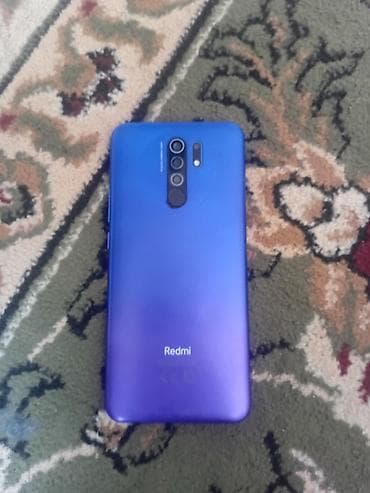 кызыл кия кыз: Redmi, Redmi 9, Колдонулган, 64 ГБ, түсү - Кызгылт көк, 2 SIM — 2