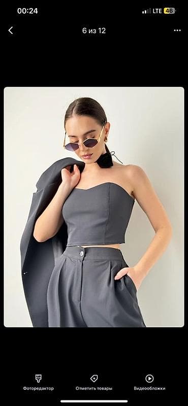 Джинсы: Брючный костюм, Прямые, Пиджак, Made in KG, Осень-весна — 4