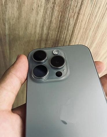 корпус 13про: IPhone 15 Pro, Б/у, 128 ГБ, Natural Titanium, Коробка, 87 % — 3