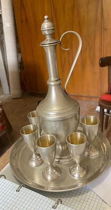 Коньячный сервиз из серебра (СССР)вес 700г