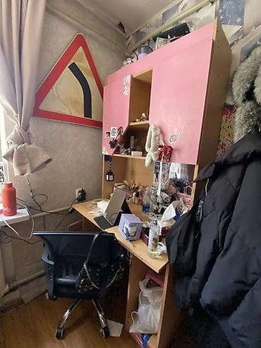 художественная роспись азбука линий: Детская гарнитура, Б/у, Для девочки, ДСП, цвет - Розовый, Самовывоз, Платная доставка — 2