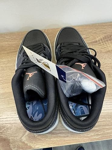 low: Мужские кроссовки, 40, Air Jordan, Новый, цвет - Черный, Самовывоз — 4