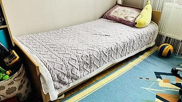 продать манеж: Односпальная кровать, С матрасом, длина - 200 см — 1