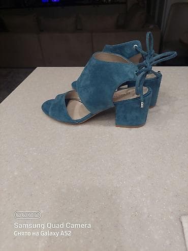 Босоножки, сандалии, шлепанцы: Босоножки, 38.5, Anna Lucci, Новый, цвет - Голубой, Бесплатная доставка — 2