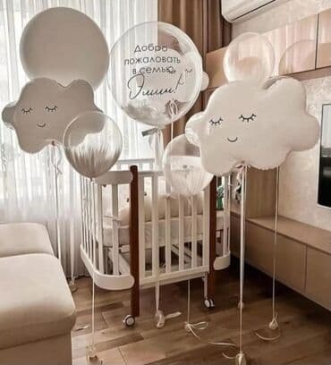 купить гелевый балон для шаров: Геливые шары Шарики на заказ Выписка из роддома День рождения Юбилей — 9