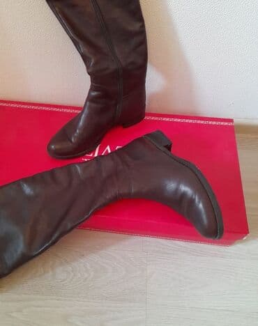 обувь для охоты: Сапоги, 36, AURA SHOES, Б/у, цвет - Коричневый, Самовывоз — 4