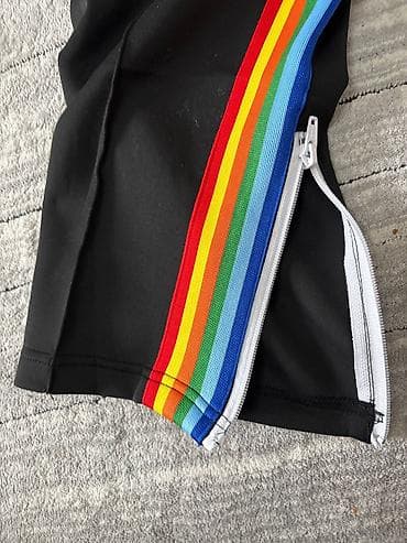 gestalt excalibur: Штаны Palm Angels Track Pants с радужными лампасами - Цвет: черный - — 2