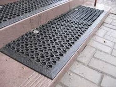 ортопед коврики: Эшик астындагы килем Жаңы, Сырткы, Тик бурчтук, түсү - Кара — 2