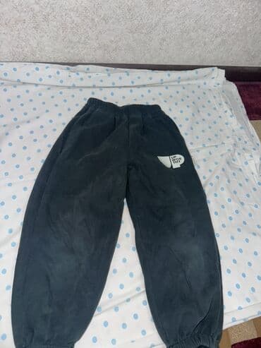 Юбкалар: Спортивные джоггеры тёмно‑серого цвета. - Свободный крой с заниженной — 1