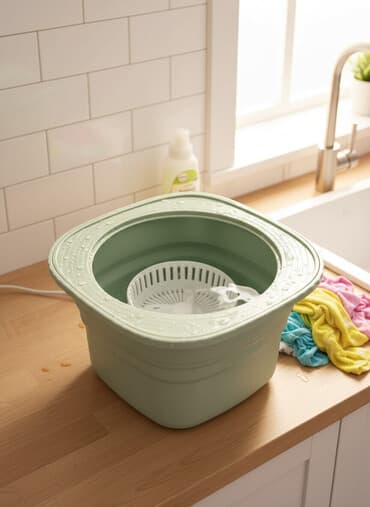 Детская мини стиральная машина 👍🏻🔥 Складная мини‑стиральная машина с